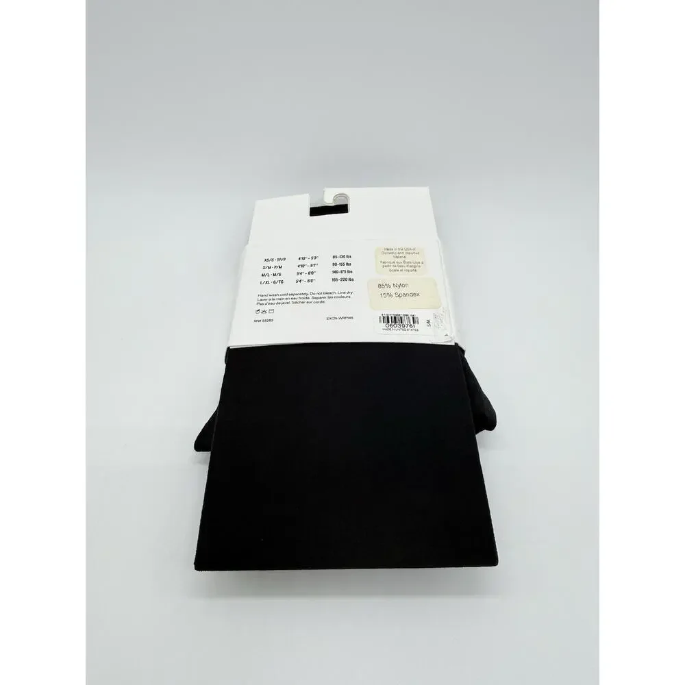 Women's Express Full Length Opaque Tights Black Size S/M New